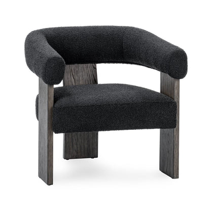 Julina Upholstered Accent Chair - Charcoal