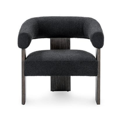 Julina Upholstered Accent Chair - Charcoal