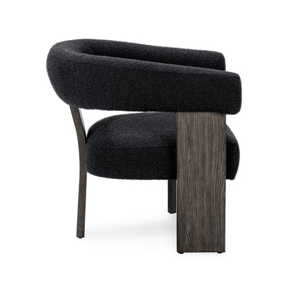 Julina Upholstered Accent Chair - Charcoal