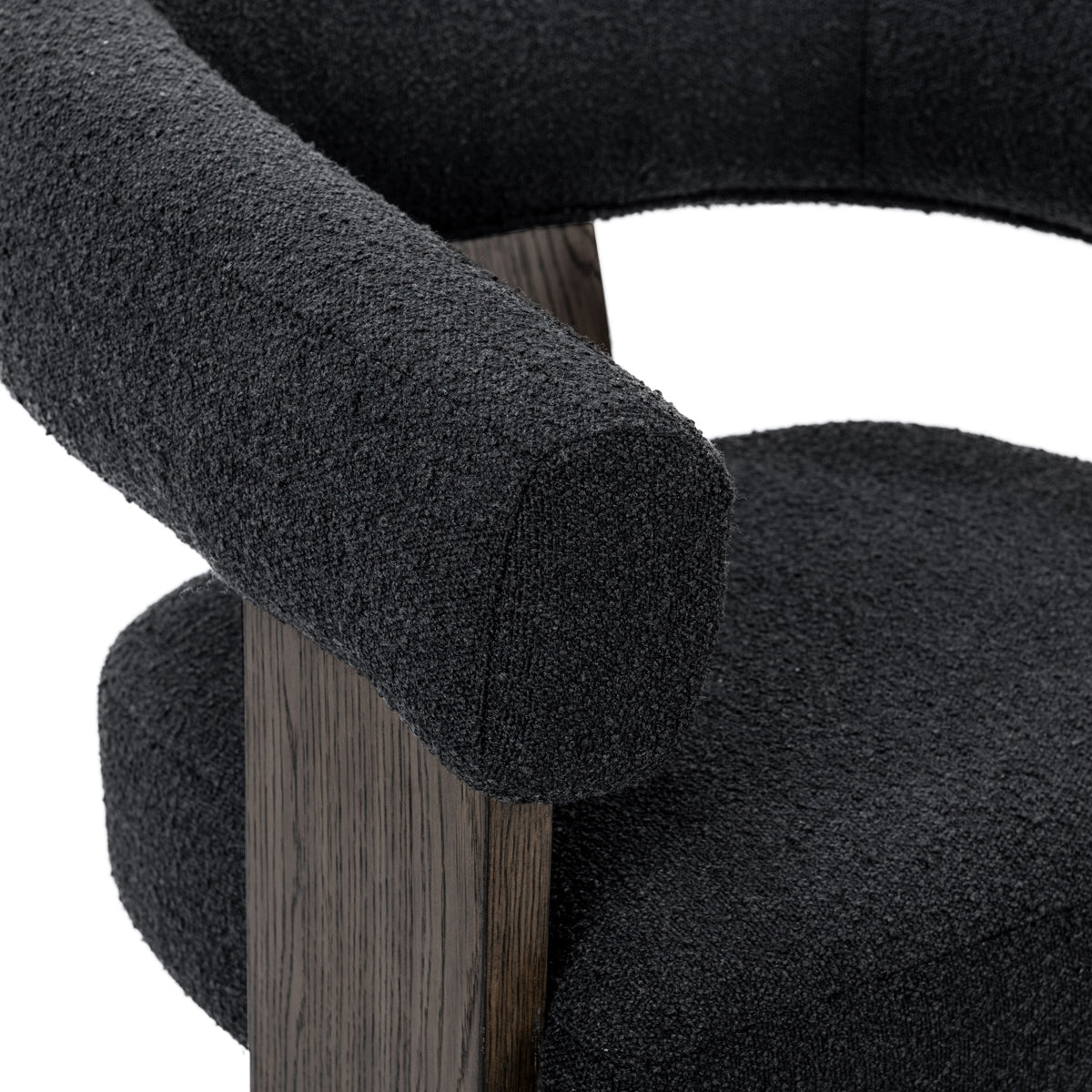 Julina Upholstered Accent Chair - Charcoal