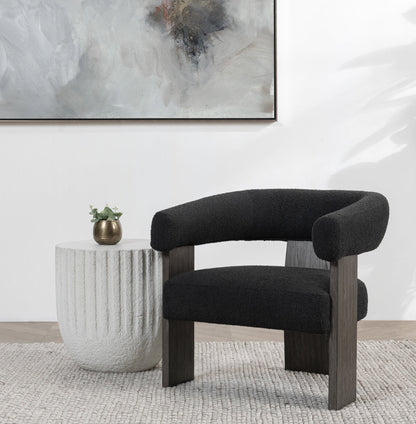 Julina Upholstered Accent Chair - Charcoal
