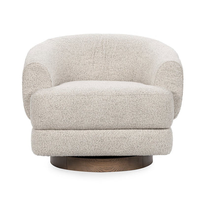 Chassia Upholstered Swivel Chair - Dusty Beige