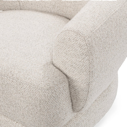 Chassia Upholstered Swivel Chair - Dusty Beige