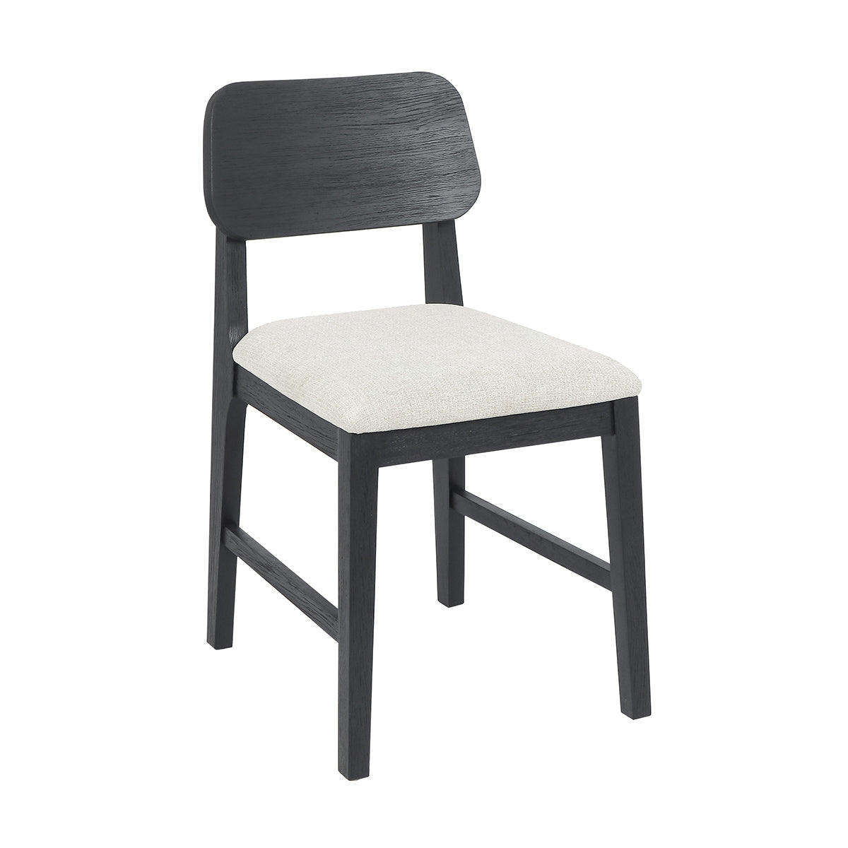 Deaven Upholstered Dining Chair Set of 2 - Black
