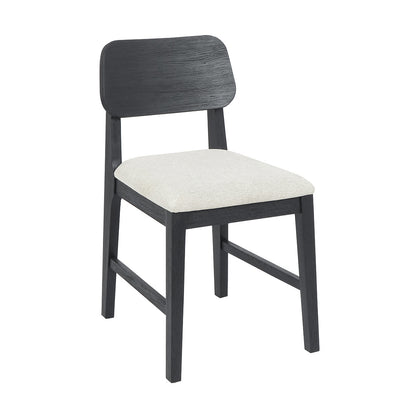 Deaven Upholstered Dining Chair Set of 2 - Black