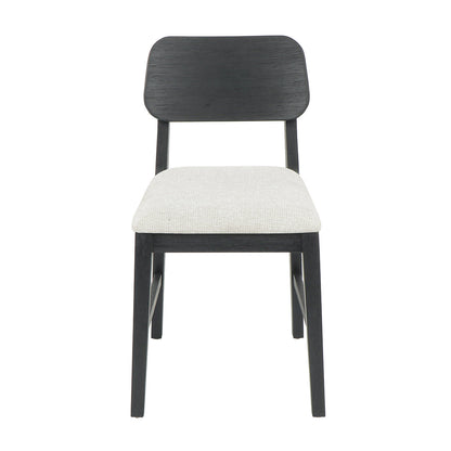 Deaven Upholstered Dining Chair Set of 2 - Black