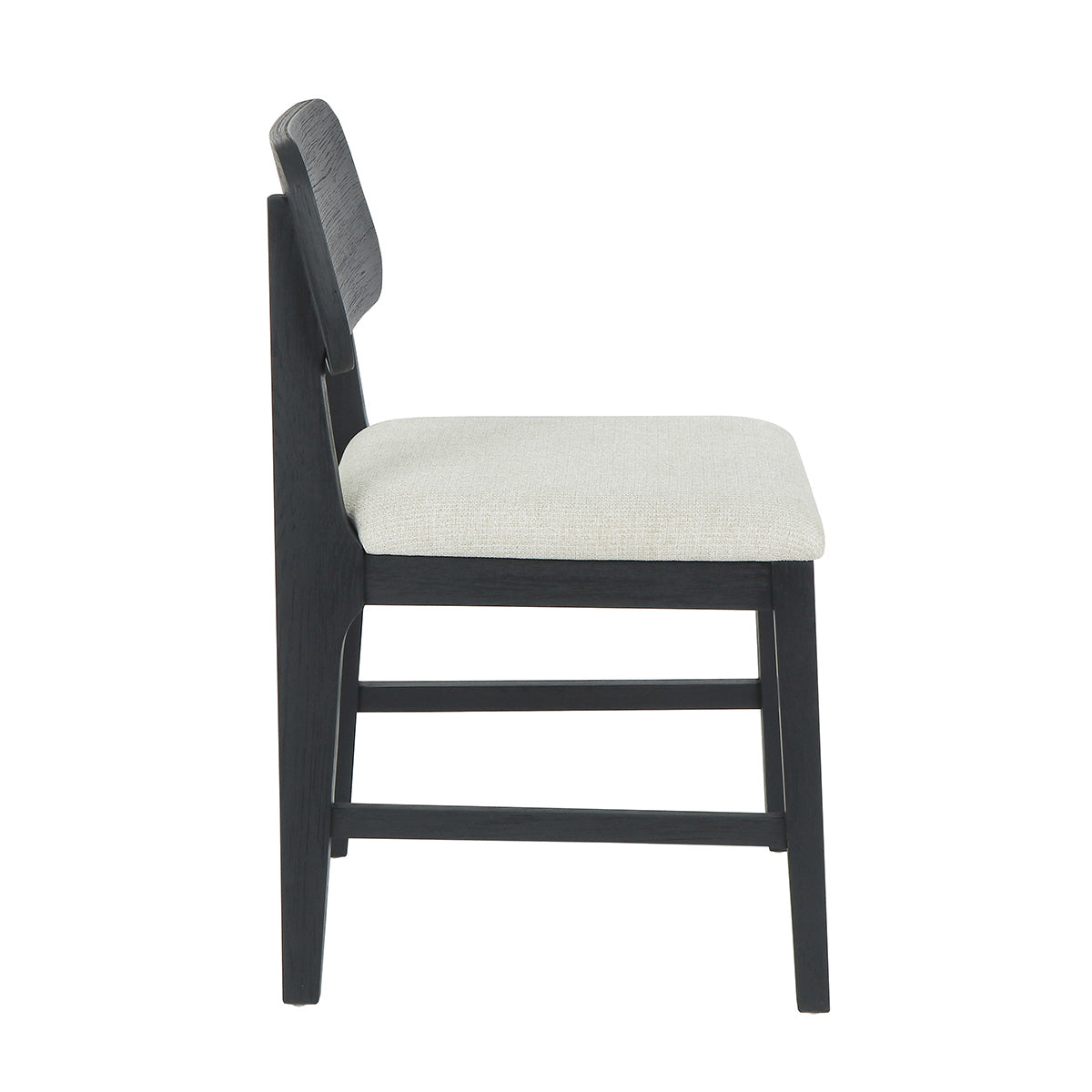 Deaven Upholstered Dining Chair Set of 2 - Black