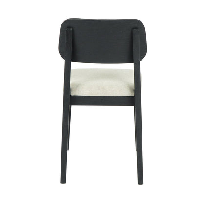 Deaven Upholstered Dining Chair Set of 2 - Black