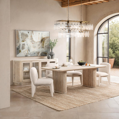 Danson Upholstered Dining Chair - Fallow Ivory