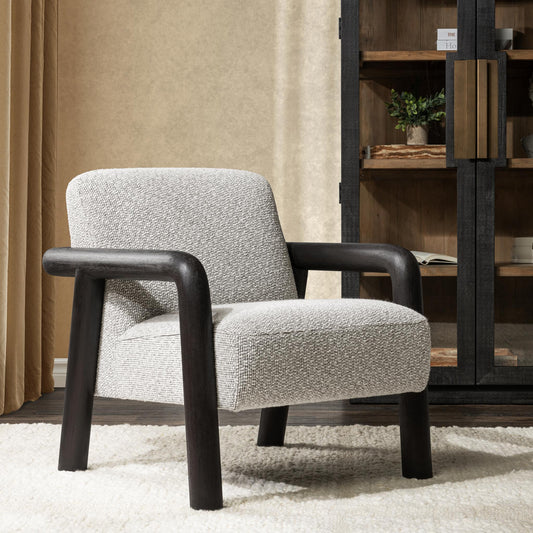 Reyna Upholstered Accent Chair - Black/White