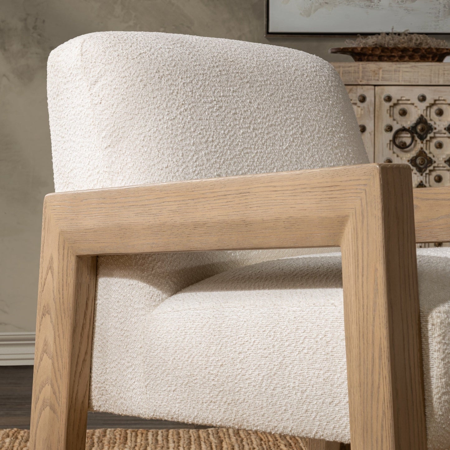 Aliza Upholstered Accent Chair - Ivory