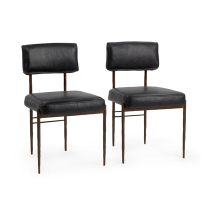 Kester Dining Chair Jet Black-Set of 2