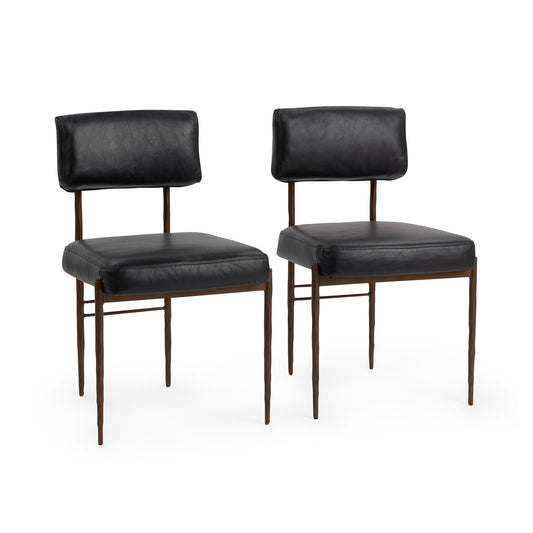Kester Dining Chair Jet Black-Set of 2