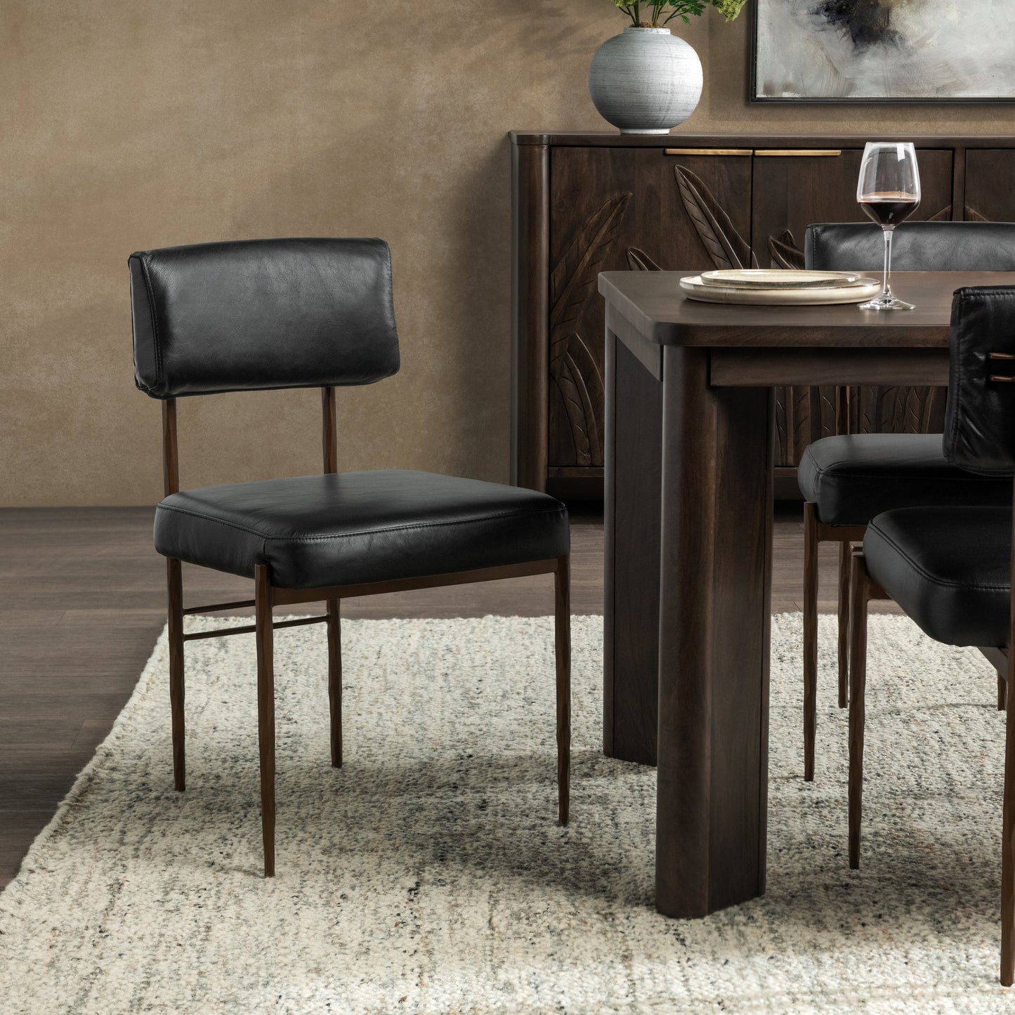 Kester Dining Chair Jet Black-Set of 2