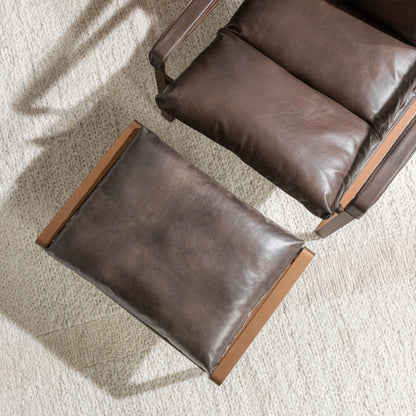 Morgan Ottoman - Truffle Brown