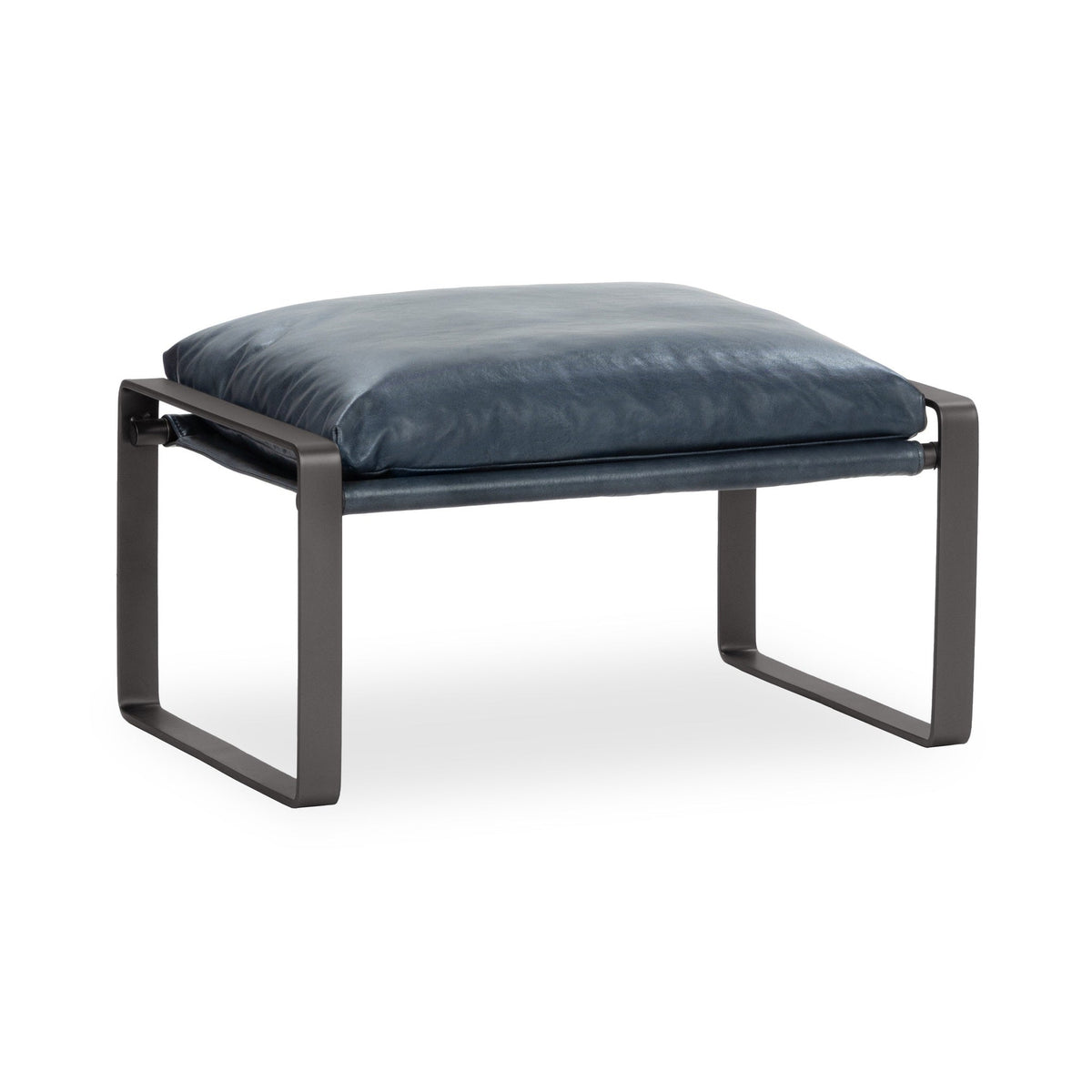 Morgan Ottoman - Ocean Blue