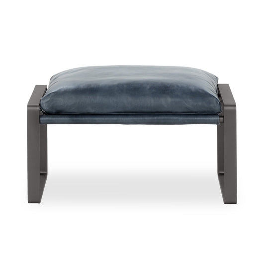 Morgan Ottoman - Ocean Blue