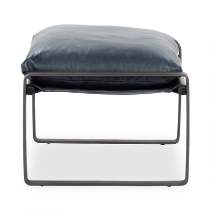 Morgan Ottoman - Ocean Blue