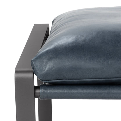 Morgan Ottoman - Ocean Blue