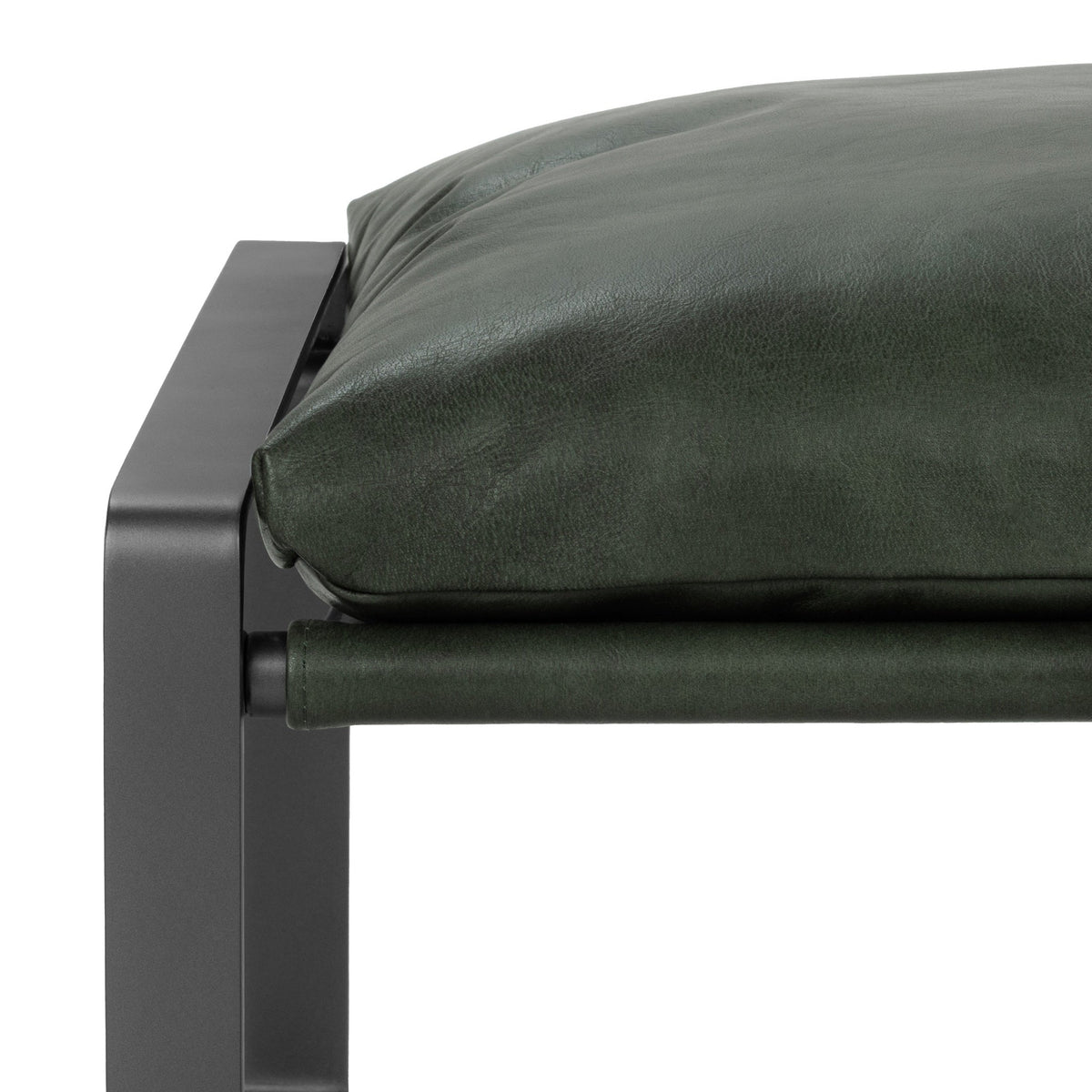 Morgan Ottoman - Forest Green