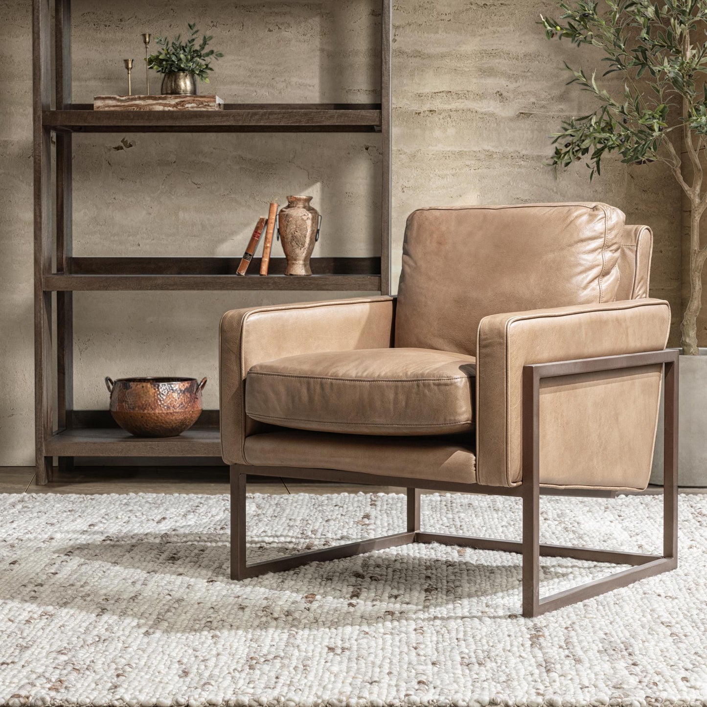 Ken Accent Chair - Tan