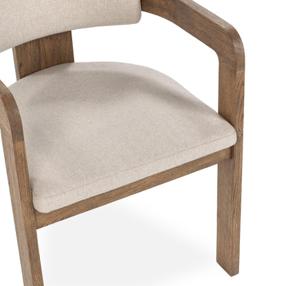 Labelle Dining Armchair - Tan Oak