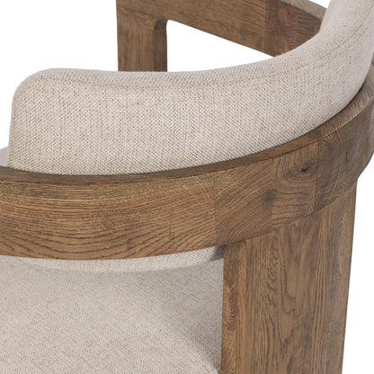 Labelle Dining Armchair - Tan Oak