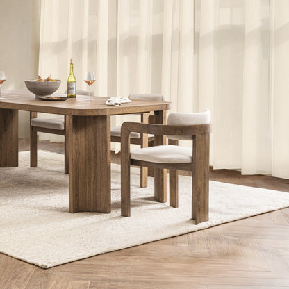 Labelle Dining Armchair - Tan Oak