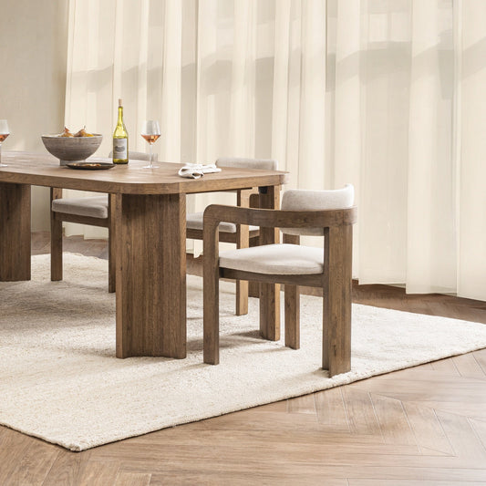 Labelle Dining Armchair - Tan Oak