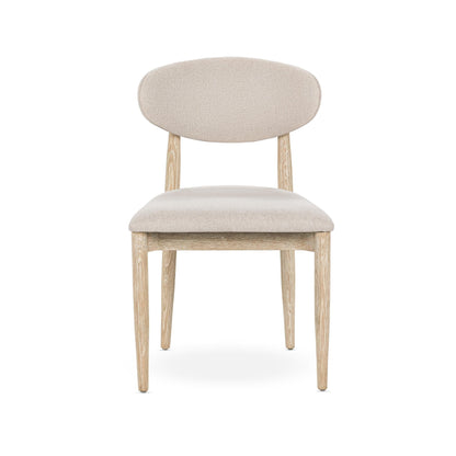 Tiber Upholstered Dining Chair Set of 2 - Cream Washed