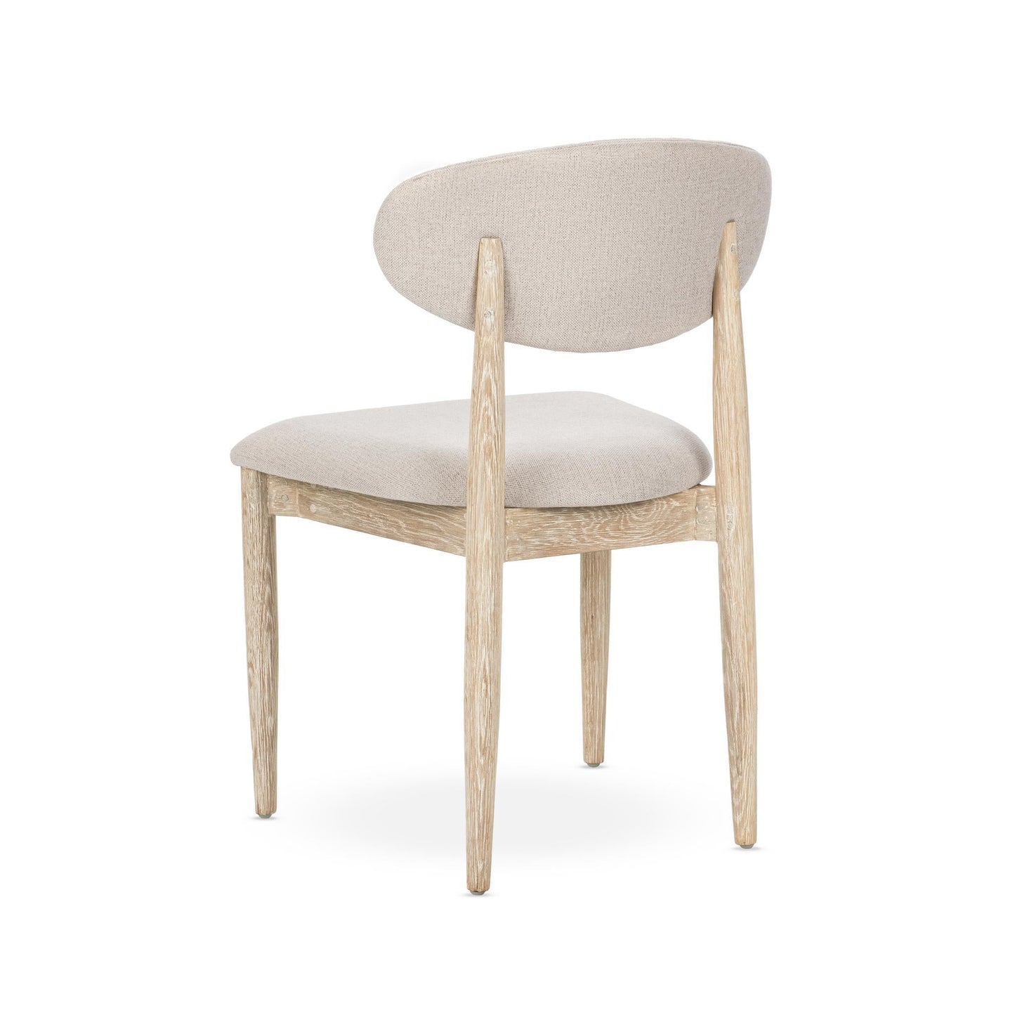 Tiber Upholstered Dining Chair Set of 2 - Cream Washed