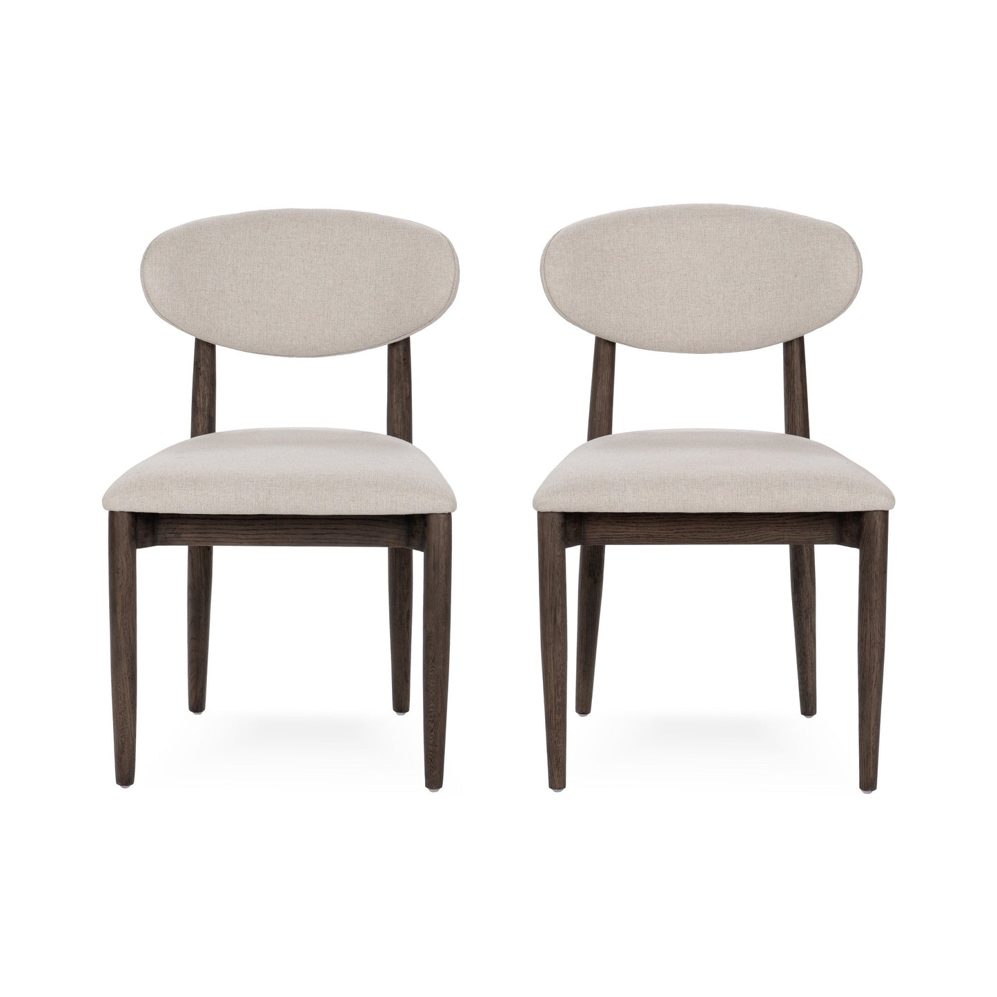Tiber Upholstered Dining Chair Set of 2 - Toasted Brown