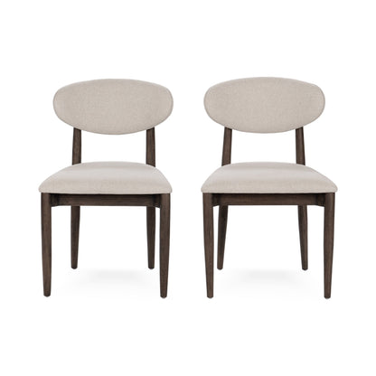 Tiber Upholstered Dining Chair Set of 2 - Toasted Brown