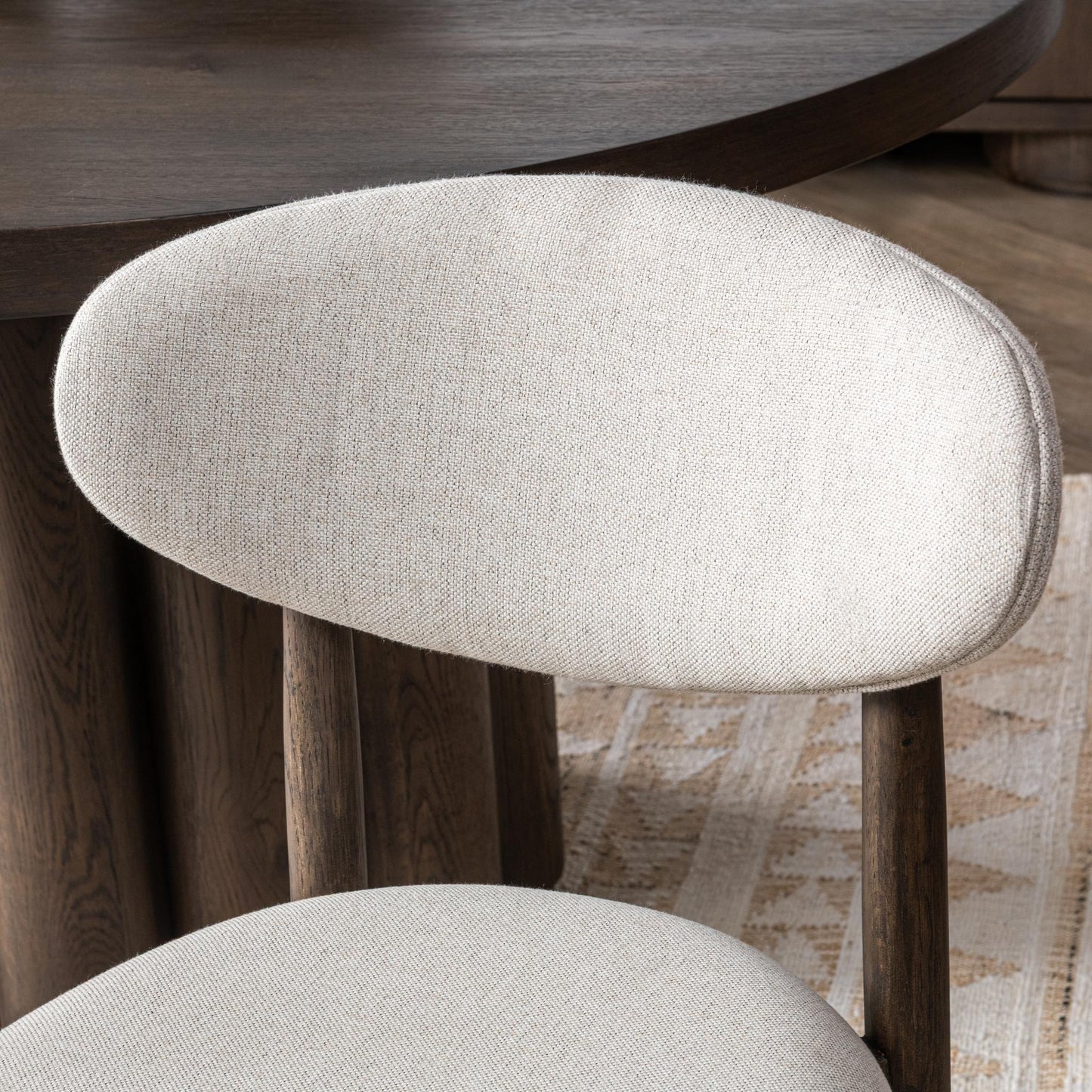 Tiber Upholstered Dining Chair Set of 2 - Toasted Brown
