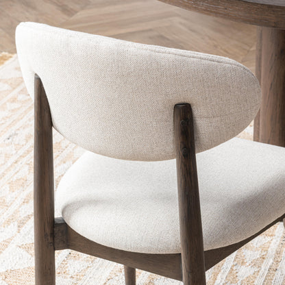 Tiber Upholstered Dining Chair Set of 2 - Toasted Brown