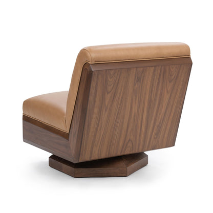Myla Swivel Accent Chair - Tan