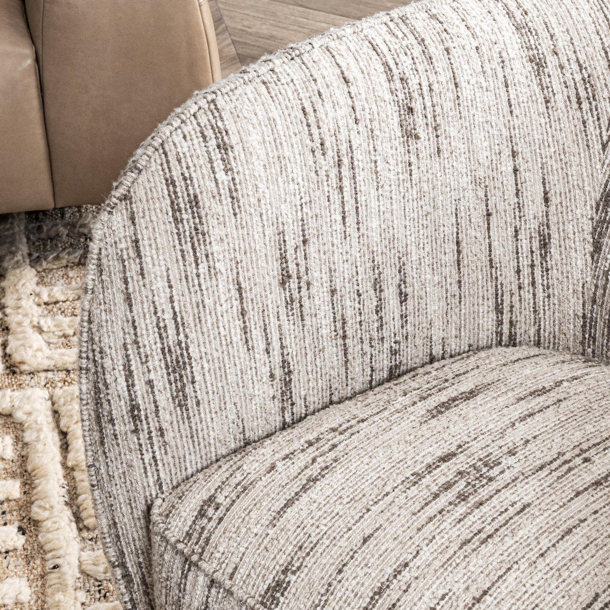 Rinner Swivel Accent Chair - Cocoa Cream