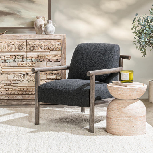 Azoria Accent Chair - Charcoal