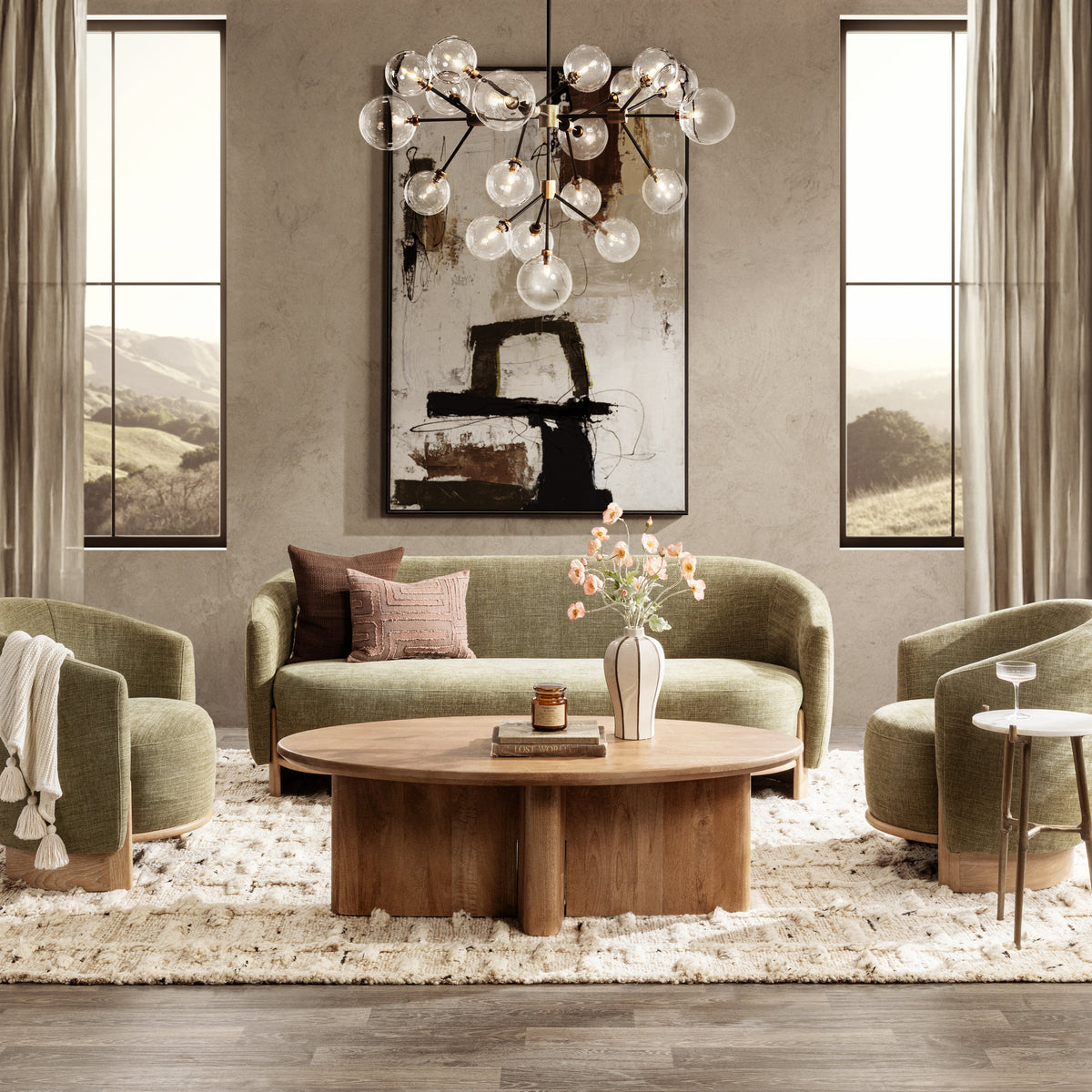 Myra Sofa - Sage Dust