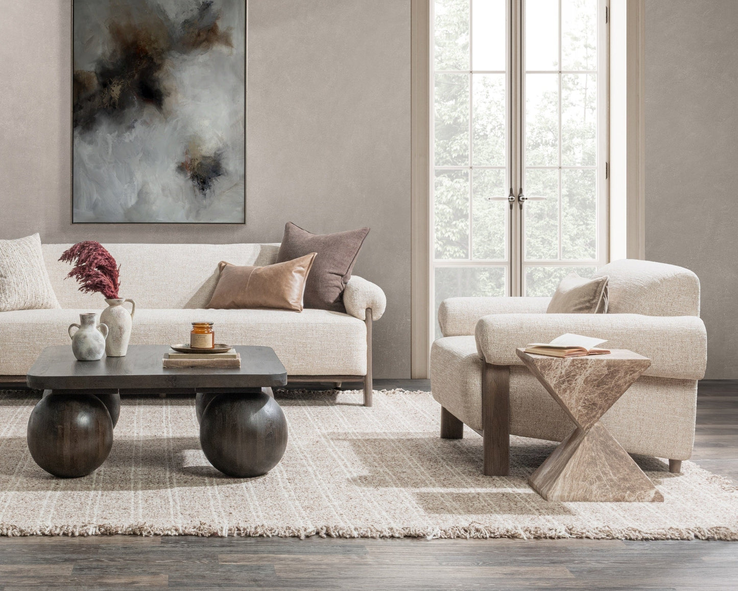 Malia Accent Chair - Latte