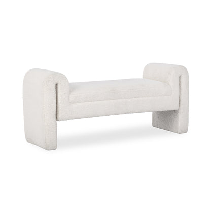 Ada Bench - Ivory Fleece
