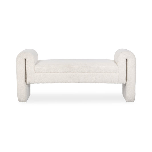 Ada Bench - Ivory Fleece