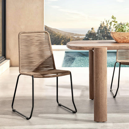 Joslyn Dining Chair Set of 2 - Woven Clay