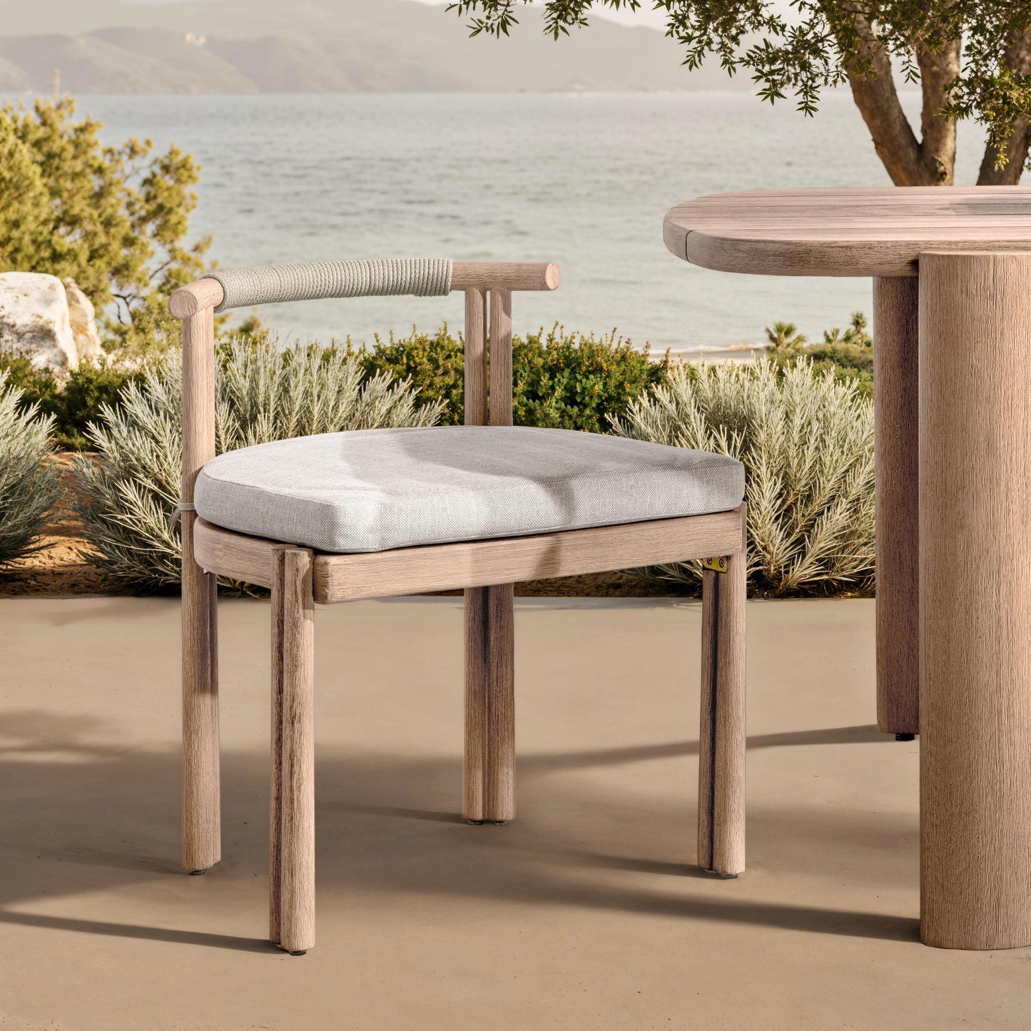 Oliver Outdoor Dining Chair Set of 2 - Butterscotch