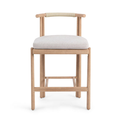 Oliver Outdoor Armless Counter Stool - Butterscotch