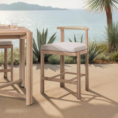 Oliver Outdoor Armless Counter Stool - Butterscotch