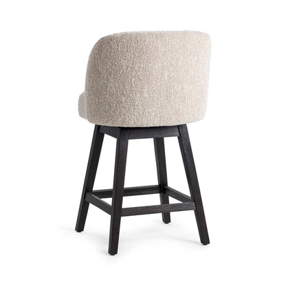 Della Swivel Counter Stool - Sandy Cream