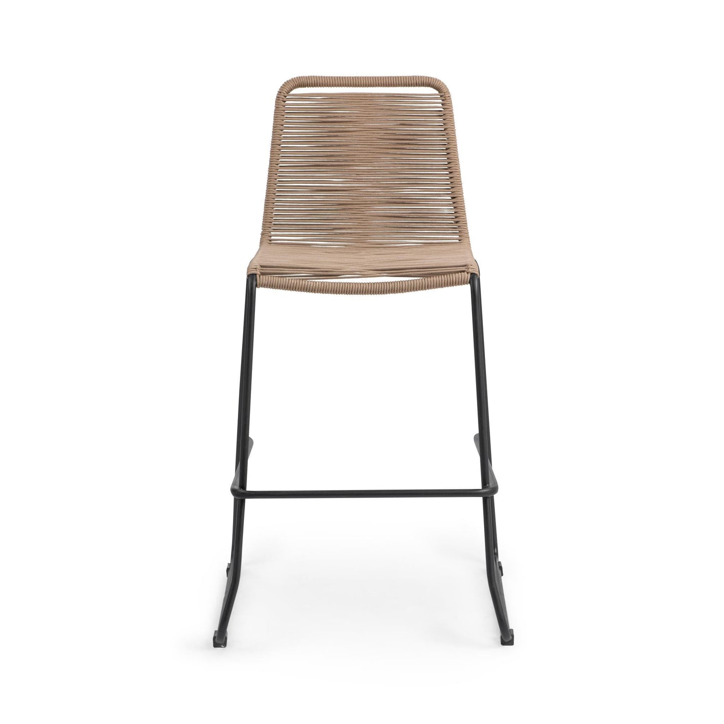 Joslyn Outdoor Bar Stool - Woven Clay