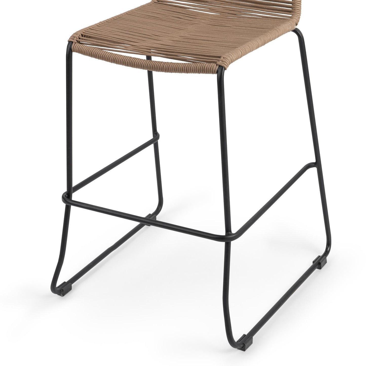 Joslyn Outdoor Bar Stool - Woven Clay