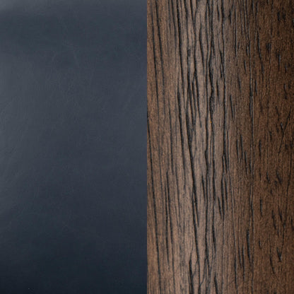 Azoria Leather Accent Chair - Mystic Blue